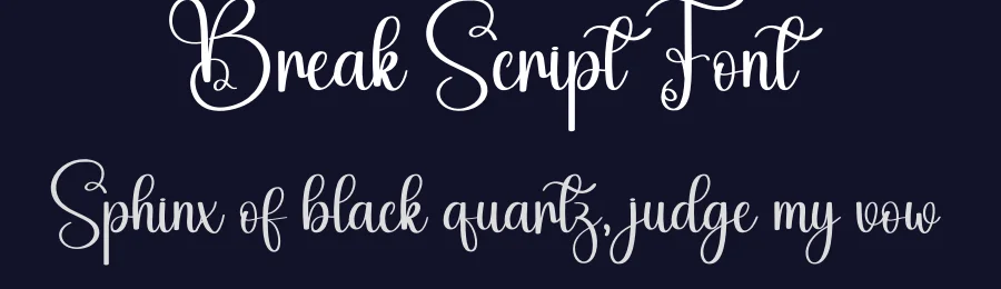 Break Script Font by creativeletter — Script Handwritten Font — thumbnail 2