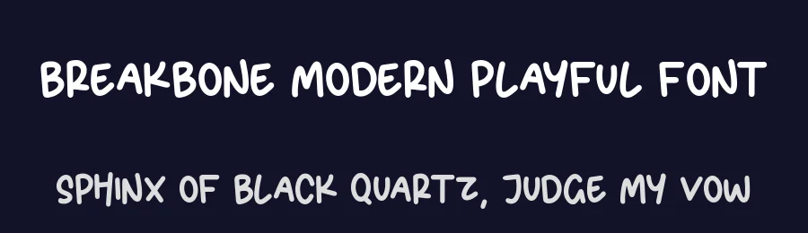 BREAKBONE Modern Playful Font by balpirick — Display Font — thumbnail 2