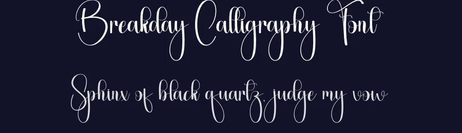 Breakday Calligraphy Font by creativeletter — Script Handwritten Font — thumbnail 2