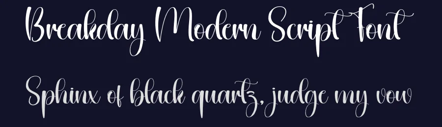 Breakday Modern Script Font by creativeletter — Script Handwritten Font — thumbnail 2