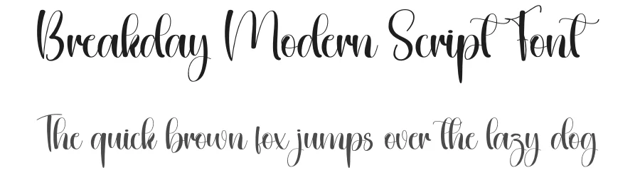 Breakday Modern Script Font by creativeletter — Script Handwritten Font