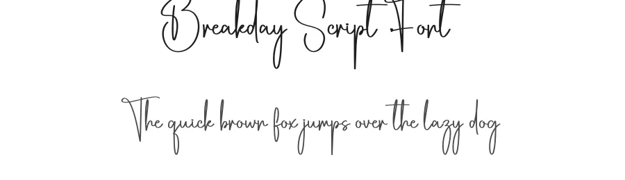 Breakday Script Font by creativeletter — Script Handwritten Font