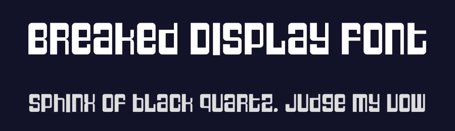 Breaked Display Font by kumsstudio — Display Font — thumbnail 2