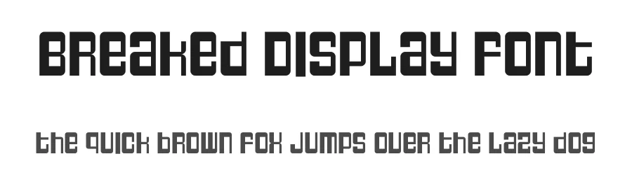 Breaked Display Font by kumsstudio — Display Font