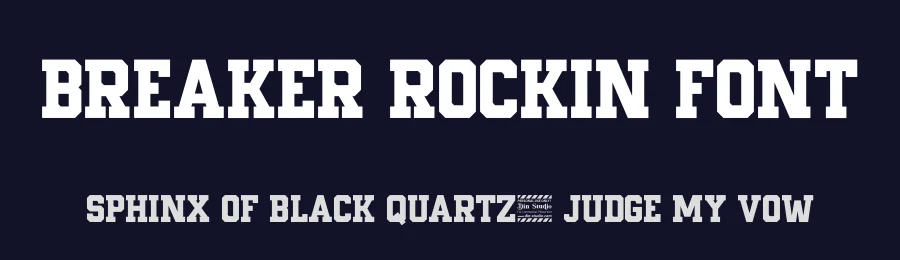 Breaker Rockin Font by Din Studio — Slab Serif Font — thumbnail 2