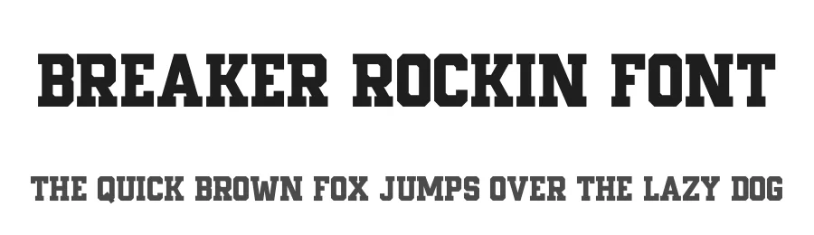 Breaker Rockin Font by Din Studio — Slab Serif Font