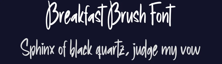 Breakfast Brush Font by creativeletter — Script Handwritten Font — thumbnail 2