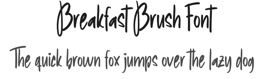 Breakfast Brush Font by creativeletter — Script Handwritten Font
