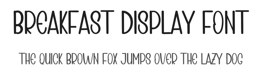 Breakfast Display Font by inermediaSTUDIO — Display Font