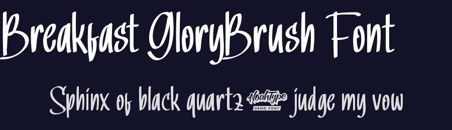 Breakfast Glory Brush Font by noahtype — Decorative Font — thumbnail 2
