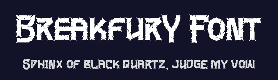 Breakfury Font by letterara — Display Font — thumbnail 2