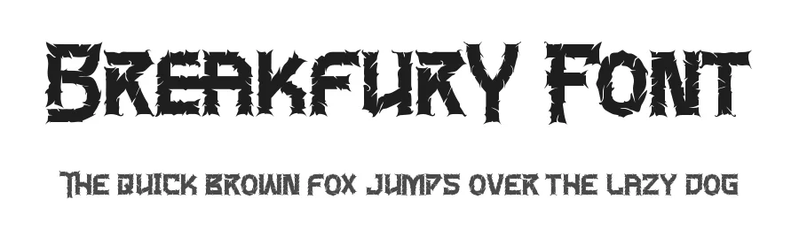 Breakfury Font by letterara — Display Font