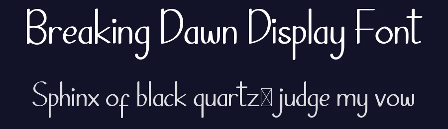 Breaking Dawn Display Font by edricstudio — Sans Serif Font — thumbnail 2