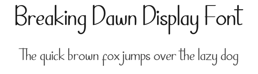Breaking Dawn Display Font by edricstudio — Sans Serif Font
