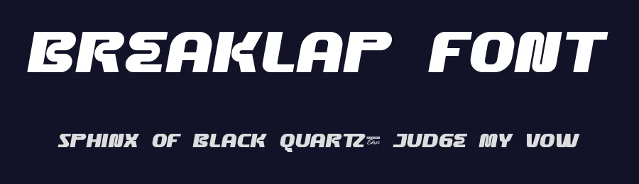 Breaklap Font by edricstudio — Display Font — thumbnail 2