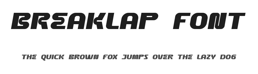 Breaklap Font by edricstudio — Display Font