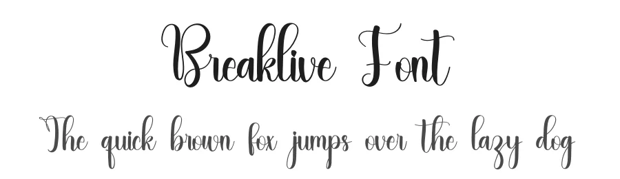 Breaklive Font by inermediaSTUDIO — Script Handwritten Font
