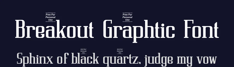 Breakout Graphtic Font by SlideShoot — Display Font — thumbnail 2