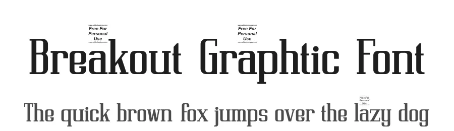 Breakout Graphtic Font by SlideShoot — Display Font