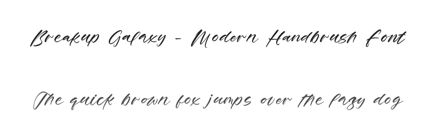 Breakup Galaxy – Modern Handbrush Font by stylishtype.co — Script Handwritten Font