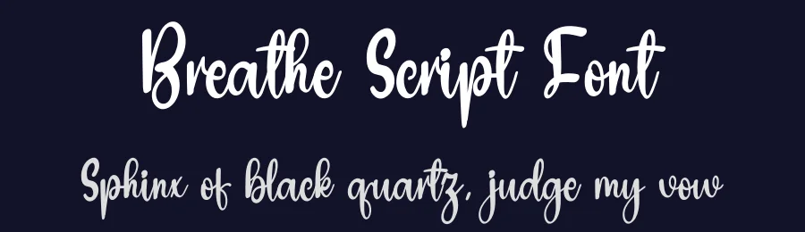 Breathe Script Font by inermediaSTUDIO — Script Handwritten Font — thumbnail 2