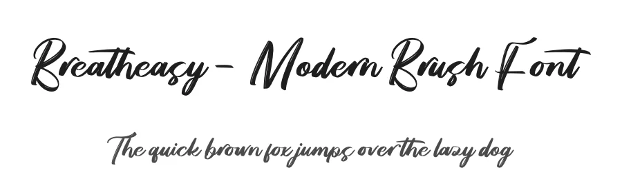 Breatheasy – Modern Brush Font by letterenastudios — Script Handwritten Font