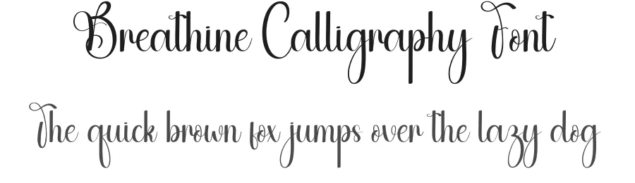 Breathine Calligraphy Font by andikastudio — Script Handwritten Font