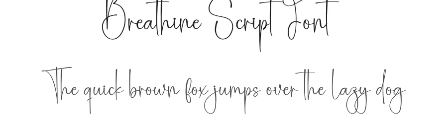 Breathine Script Font by creativeletter — Script Handwritten Font