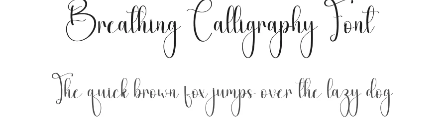 Breathing Calligraphy Font by andikastudio — Script Handwritten Font