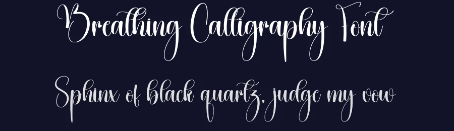 Breathing Calligraphy Font by creativeletter — Script Handwritten Font — thumbnail 2