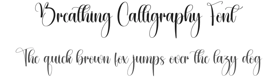 Breathing Calligraphy Font by creativeletter — Script Handwritten Font