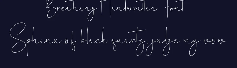Breathing Handwritten Font by creativeletter — Script Handwritten Font — thumbnail 2