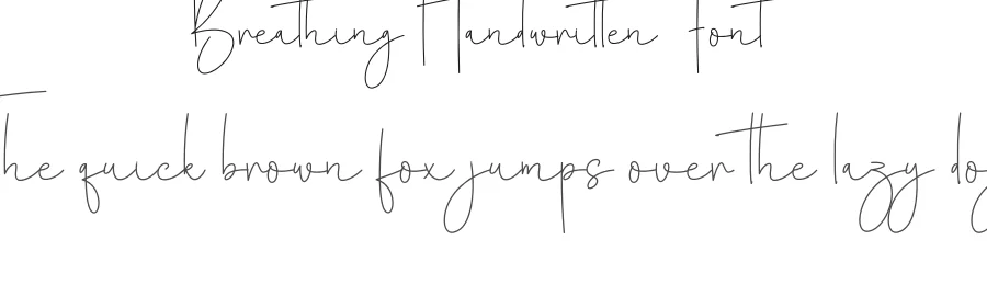 Breathing Handwritten Font by creativeletter — Script Handwritten Font