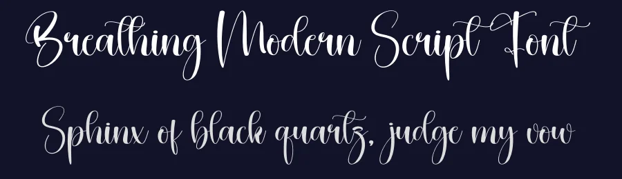 Breathing Modern Script Font by creativeletter — Script Handwritten Font — thumbnail 2