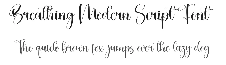Breathing Modern Script Font by creativeletter — Script Handwritten Font