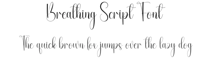 Breathing Script Font by andikastudio — Script Handwritten Font