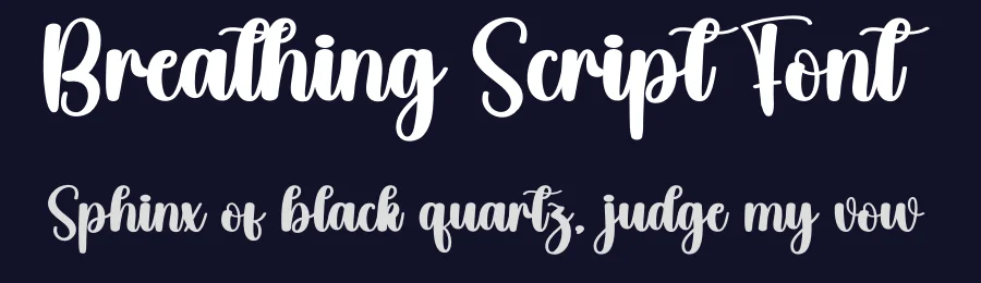 Breathing Script Font by creativeletter — Script Handwritten Font — thumbnail 2