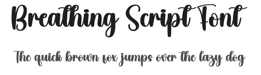 Breathing Script Font by creativeletter — Script Handwritten Font