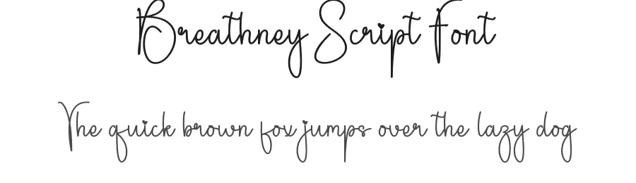 Breathney Script Font by andikastudio — Script Handwritten Font