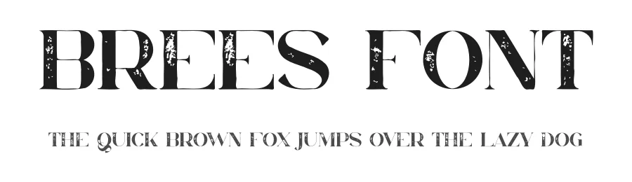 Brees Font by vpcreativeshop — Display Font