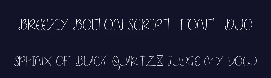Breezy Bolton Script Font Duo by edricstudio — Script Handwritten Font — thumbnail 2
