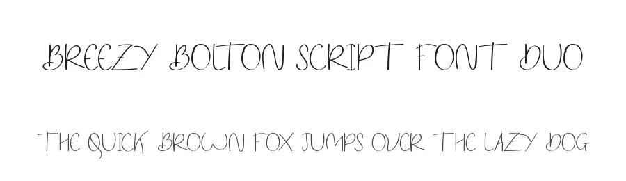 Breezy Bolton Script Font Duo by edricstudio — Script Handwritten Font