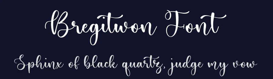 Bregitwon Font by Timur type — Script Handwritten Font — thumbnail 2