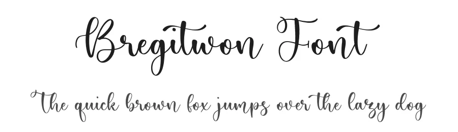 Bregitwon Font by Timur type — Script Handwritten Font