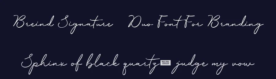 Breind Signature – Duo Font For Branding by Anxietype Foundry — Decorative Font — thumbnail 2