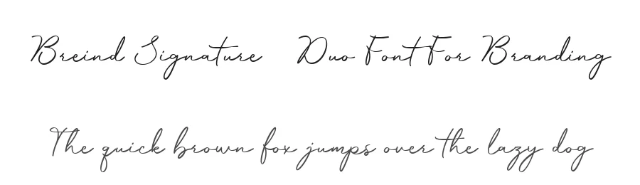 Breind Signature – Duo Font For Branding by Anxietype Foundry — Decorative Font