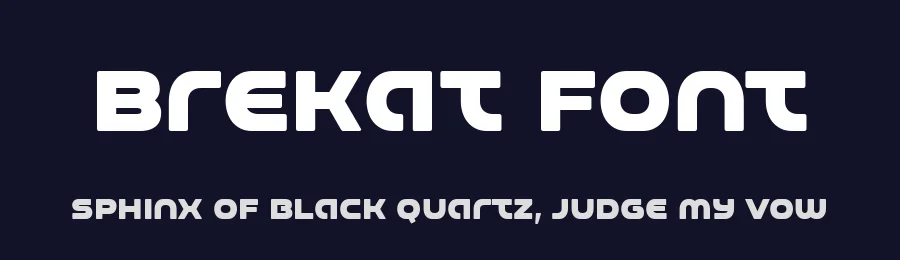Brekat Font by Drizy — Sans Serif Font — thumbnail 2