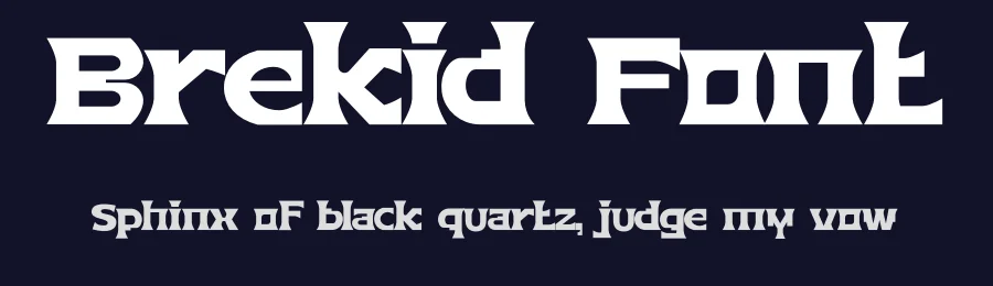 Brekid Font by erifqizefont — Display Font — thumbnail 2