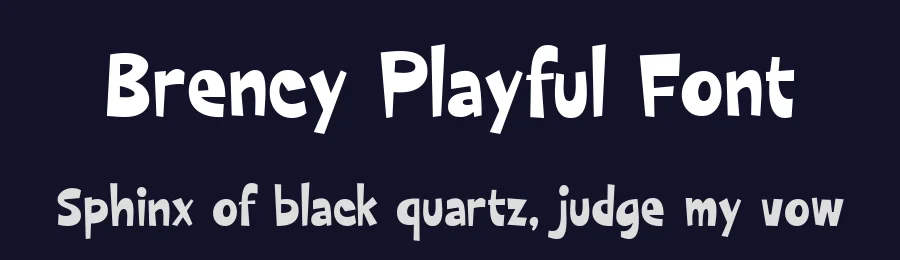 Brency Playful Font by Letterhend Studio — Display Font — thumbnail 2
