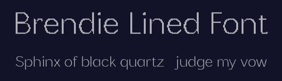 Brendie Lined Font by craftsupplyco — Display Font — thumbnail 2